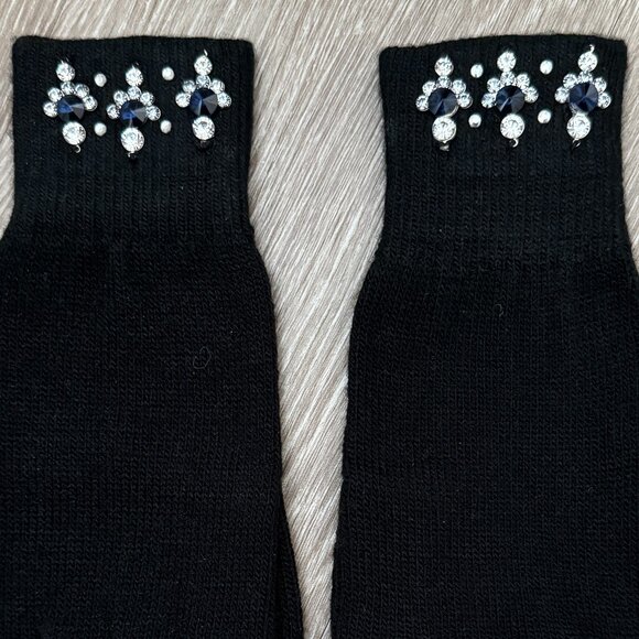 Ann Taylor Sparkling Embellished Soft Knit Gloves - Picture 2 of 7